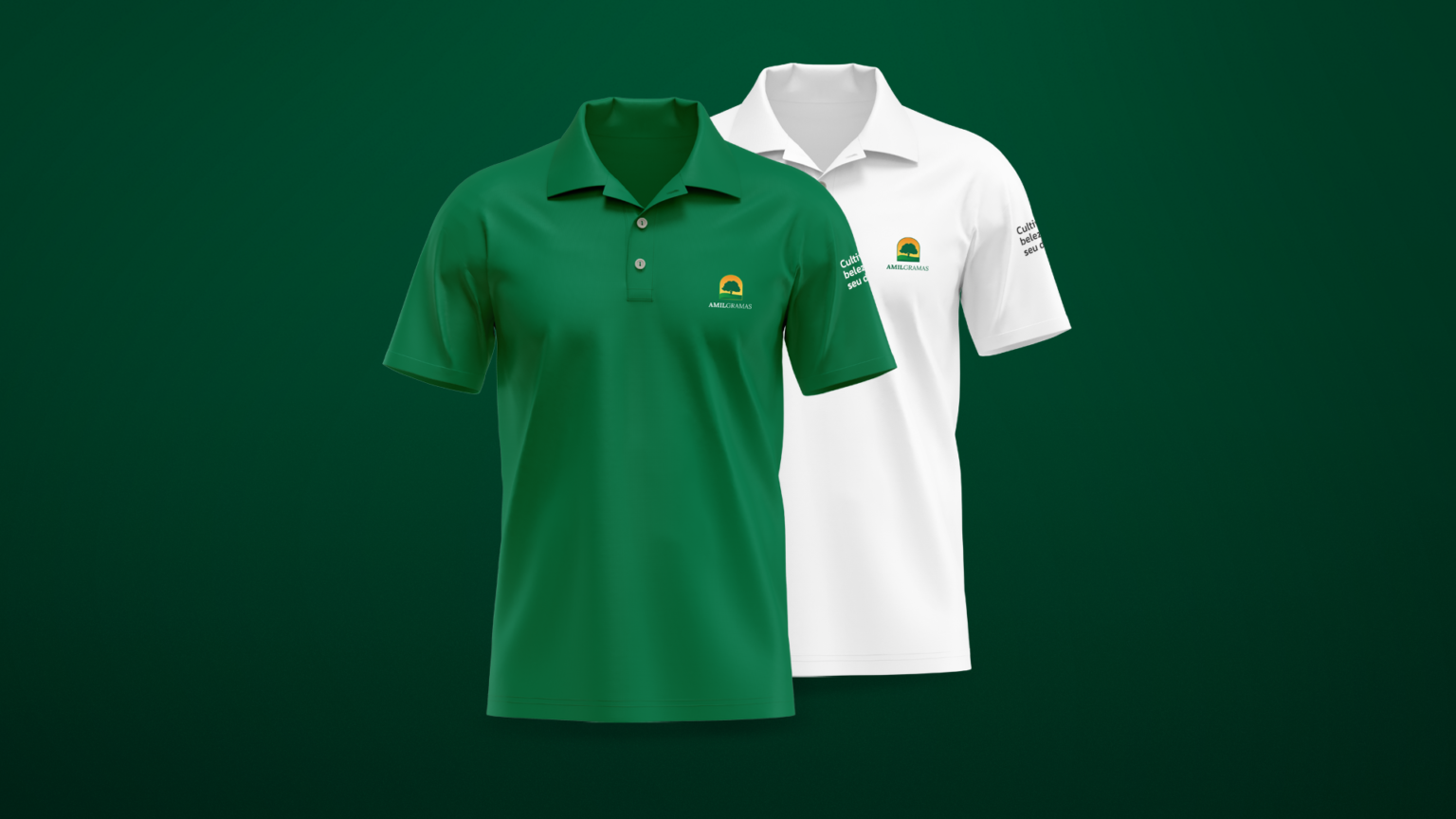 Aplicação da nova marca em uniformes