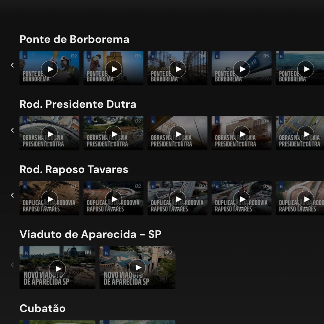 Interface criada para a presença digital da Tranenge