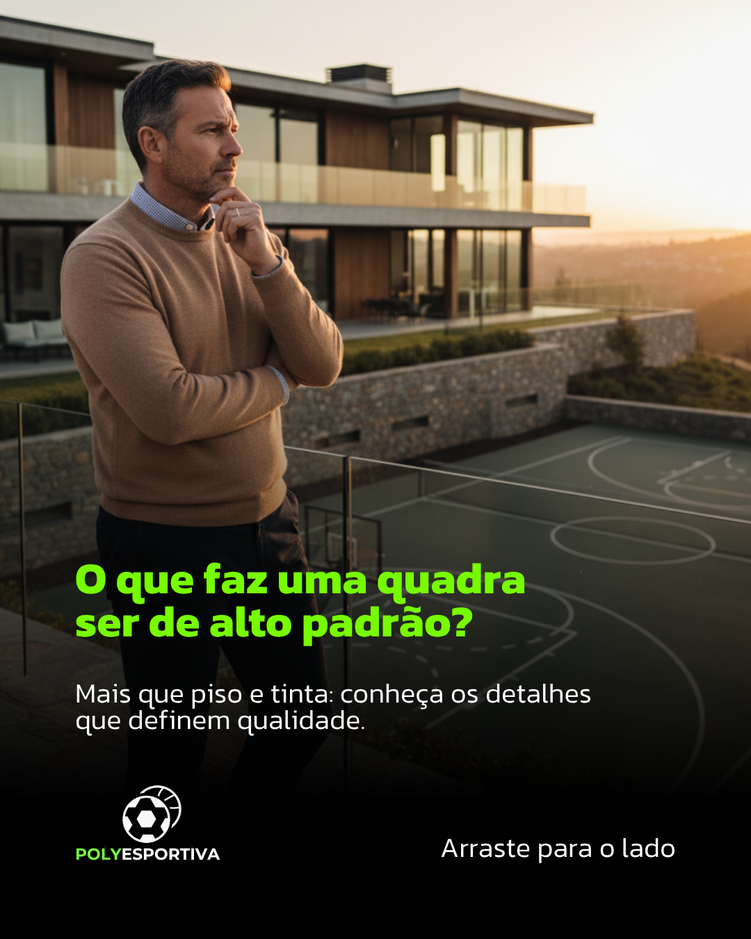 Conteúdo sobre quadras esportivas da Polyesportiva