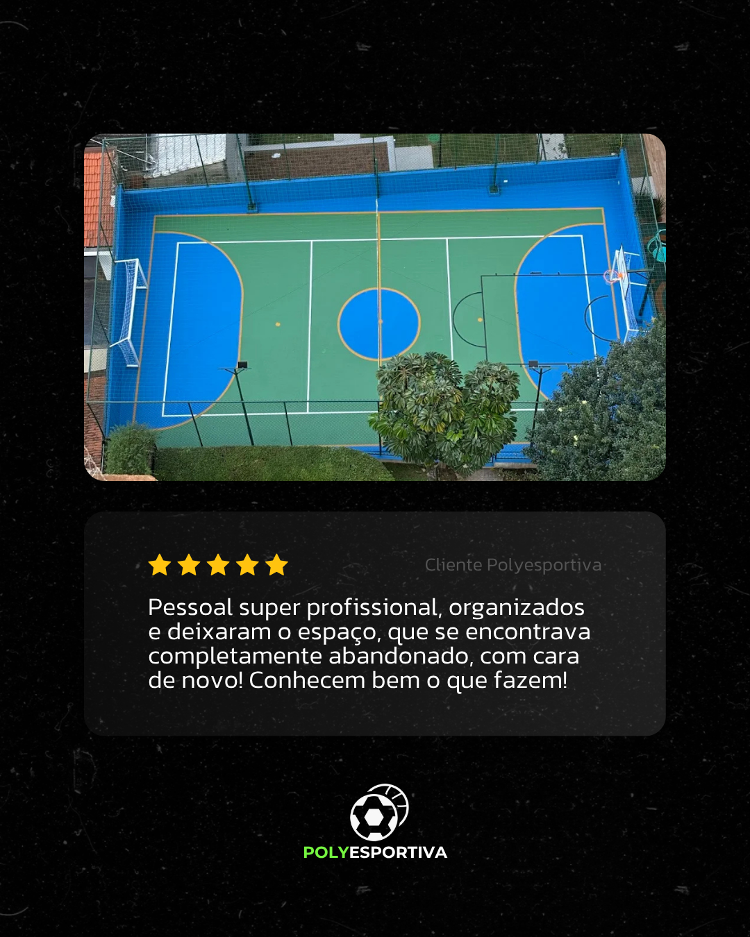 Aplicação da identidade visual da Polyesportiva nas redes sociais