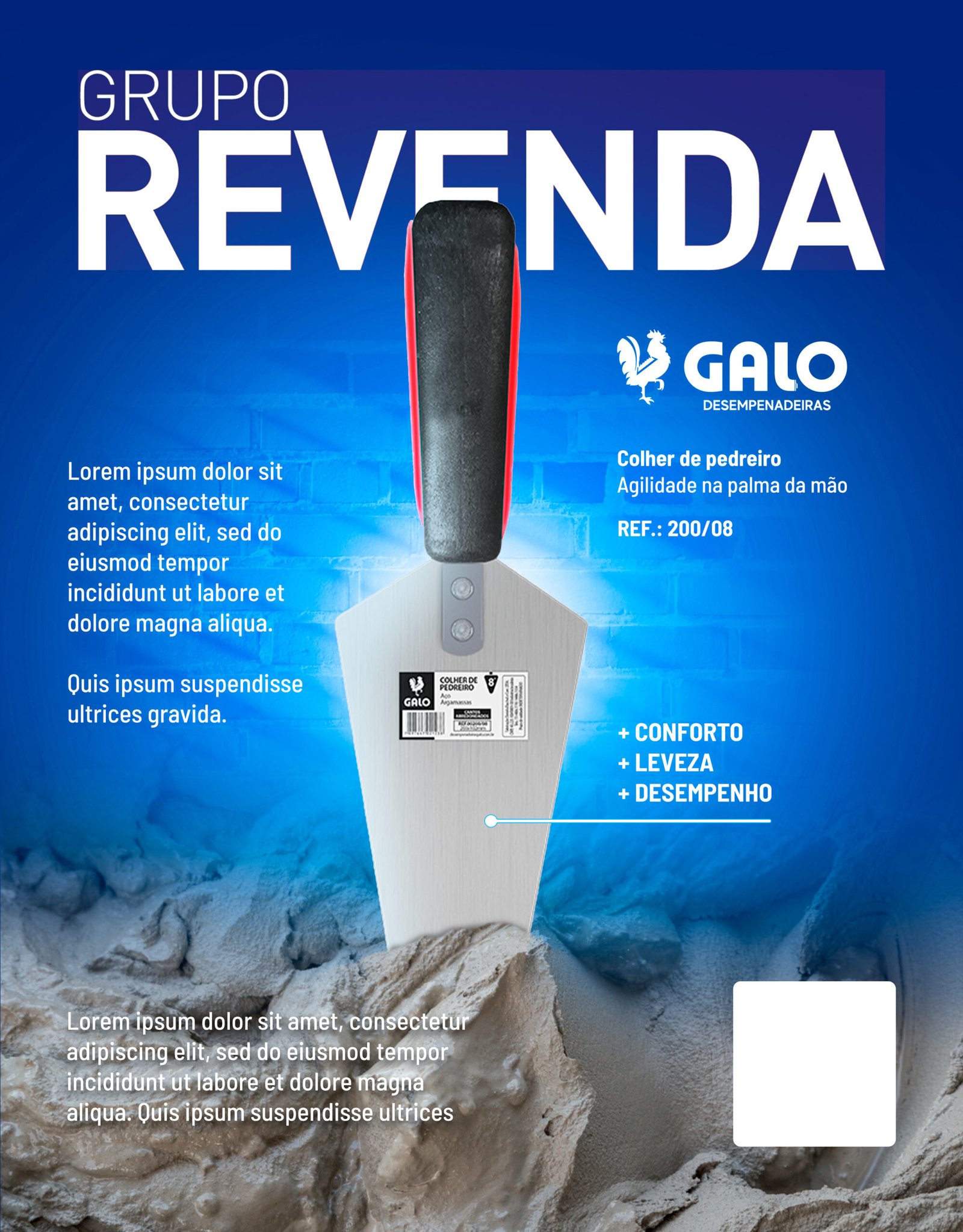 Capa do catálogo Galo